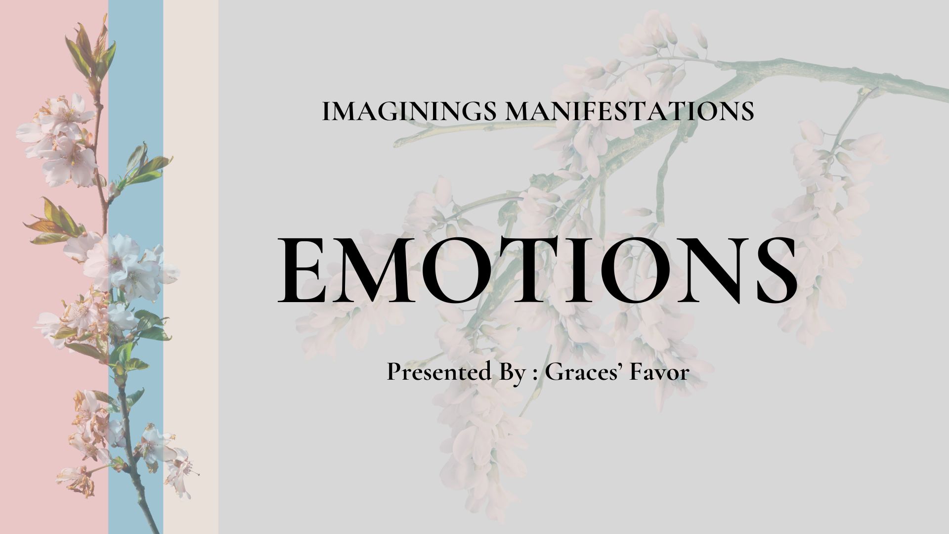 emotions are imagination activated lust of anything; desire is imagined to manifest in body, mind and soul