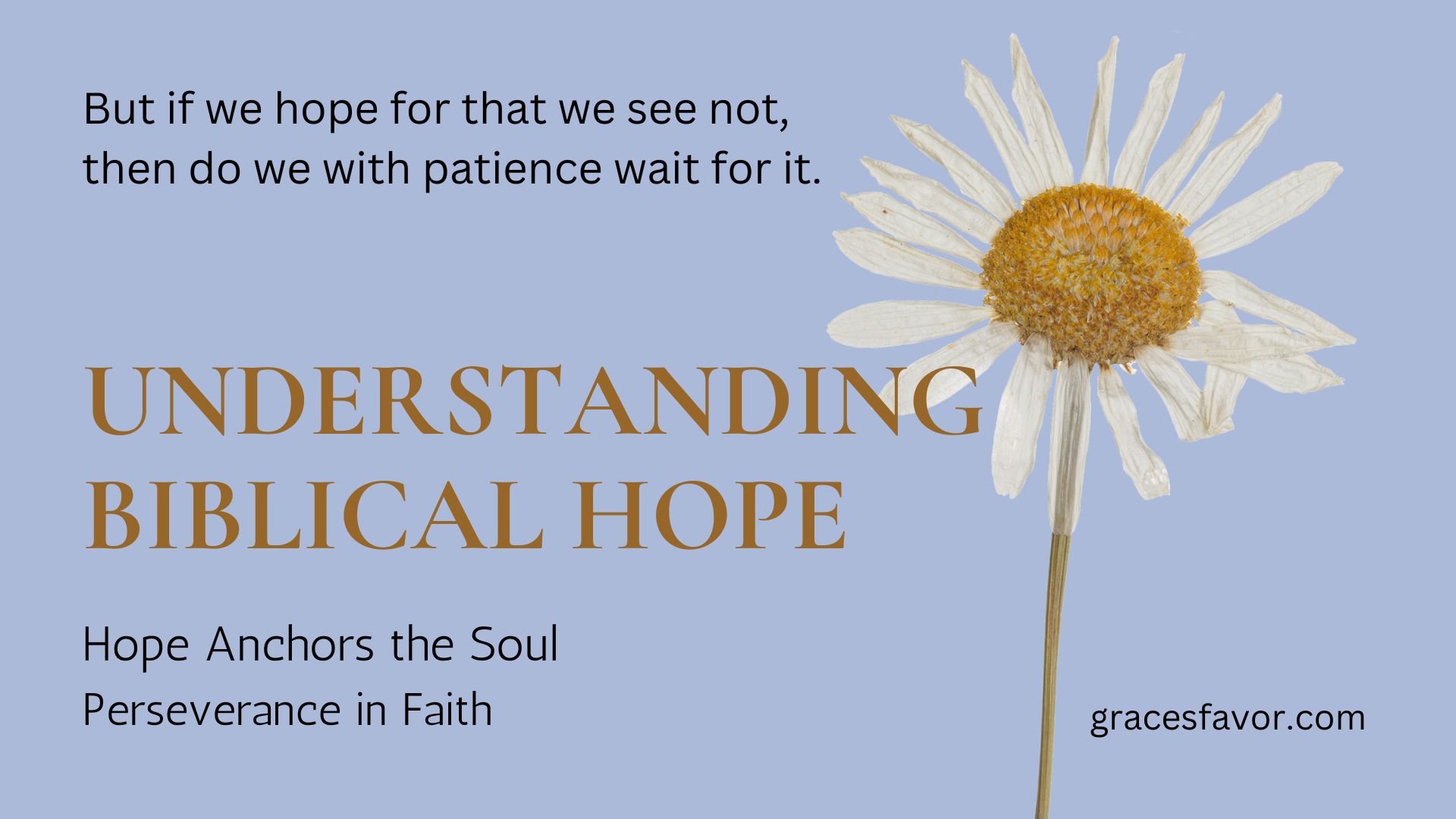 Psalms 130:5 I wait for the LORD, my soul doth wait, and in his word do I hope.
