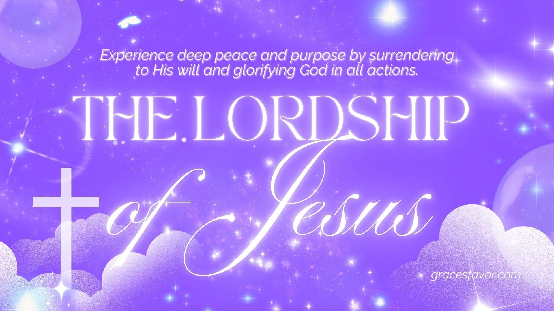 Experience deep peace and purpose by surrendering to His will and glorifying God in all actions.