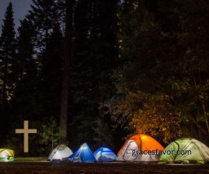 cherubim of glory, and the divine plan, the young ones retreated to their tents,